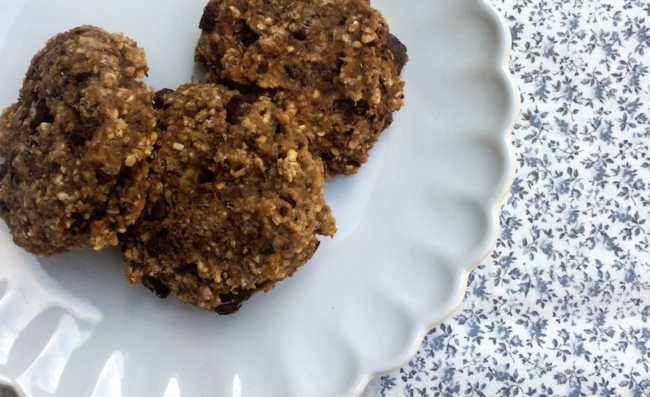 Sund banankage - banankage med chokolade - banankage med fuldkorn - banancookies