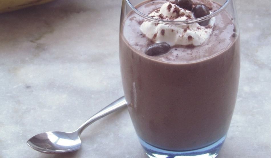chokolade banansmoothie shake smoothie snack