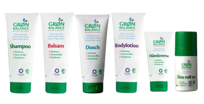 grøn balance serie anmedelse test astma allergi mærket svanemærket deo bodylotion håndcreme shampoo
