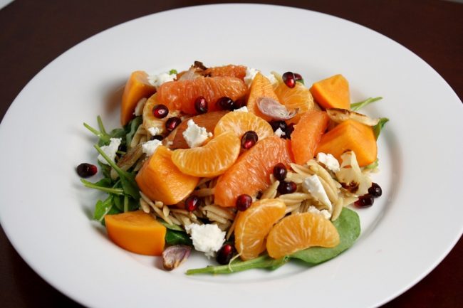 vintersalat salat sundhed sunde grønt frugter frugt grøntsager appelsin frokost middag tilbehør inspiration