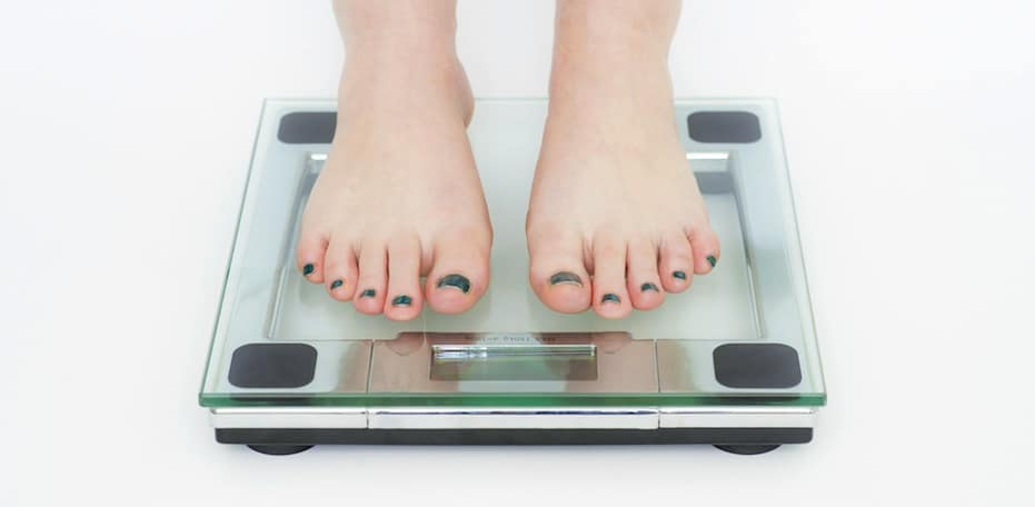 fødder på vægt vægttab